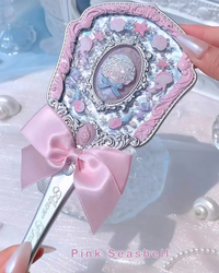 Ocean Theme Aesthetic Handheld Makeup Mirror