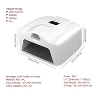 Professional Dual-Mode Gel Nail Curing Lamp with Auto-Sensor