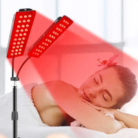 Dual Head Red Light Therapy Lamp for Pain Relief and Skin Care