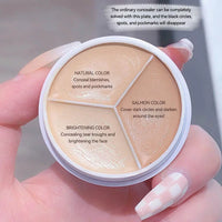 3-Color Cream Concealer Palette for Flawless Skin