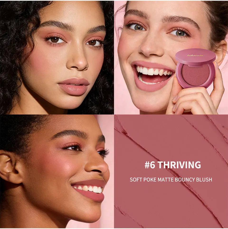 Matte Bouncy Cream-to-Powder Blush for Natural Glow - 14