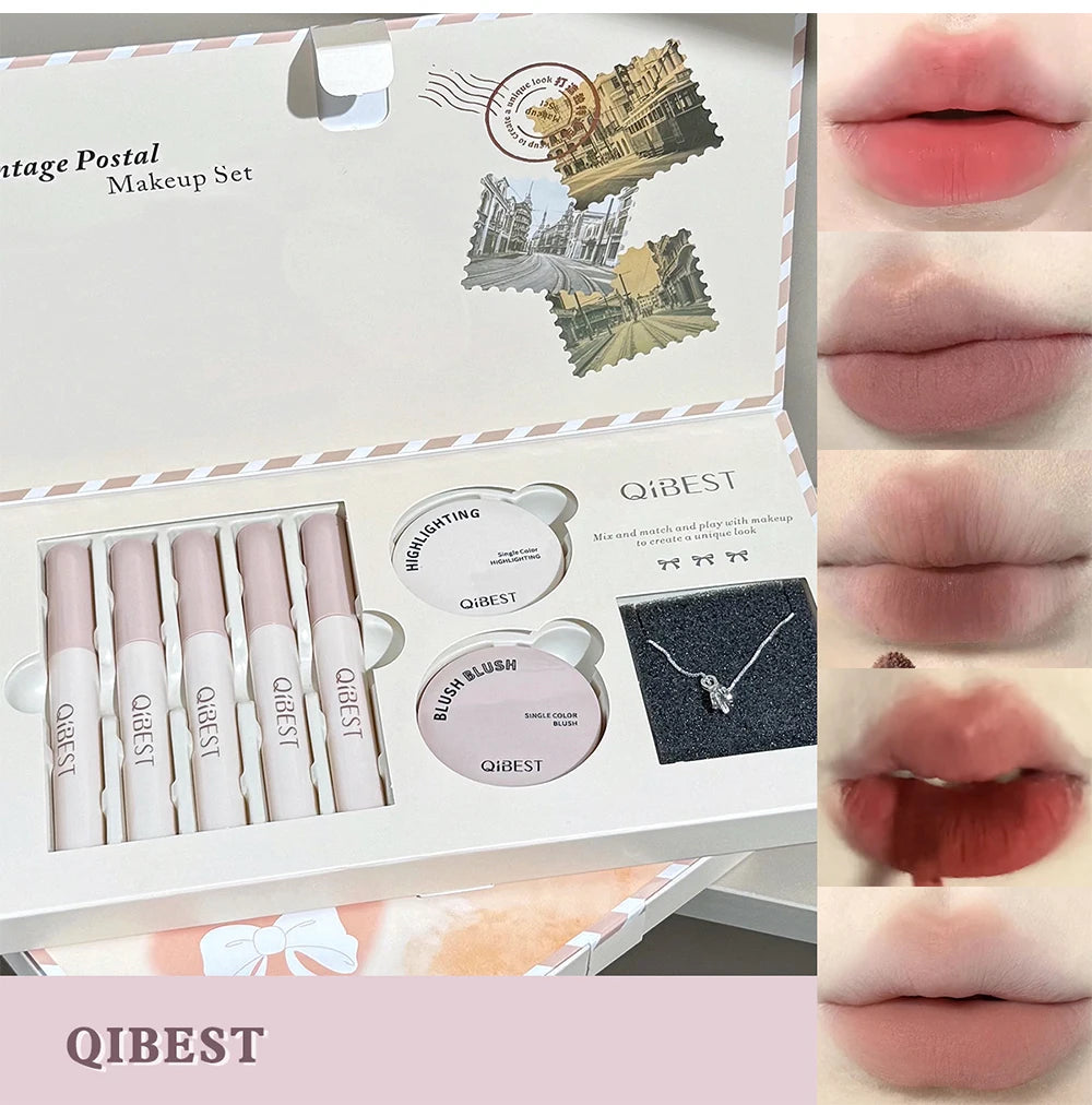 8-Piece Vintage Style Makeup and Jewelry Gift Set - 21