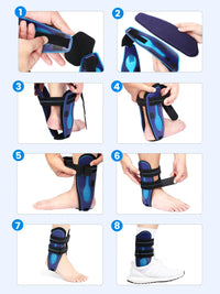 Adjustable Stirrup Ankle Brace for Sprains and Recovery