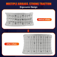 Heated Inflatable Lumbar Support Belt for Back Pain Relief