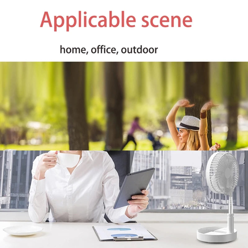 Adjustable Foldable Portable Desk Cooling Fan - 3