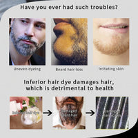 Instant Beard Blackening Shampoo for Men
