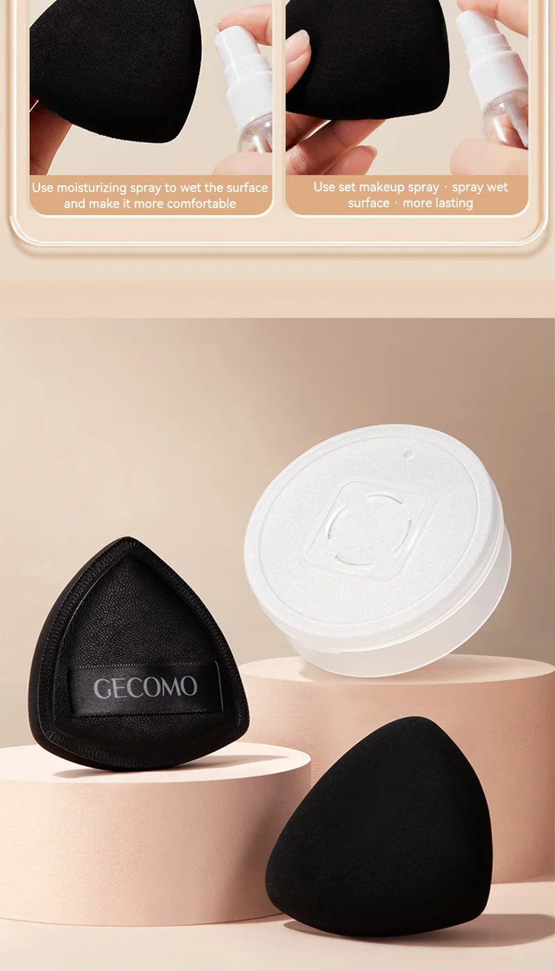 Dual-Sided Triangle Makeup Puff for Flawless Blending - 16