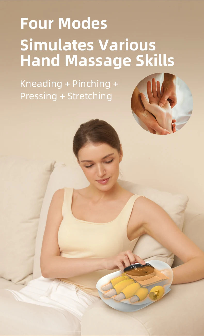 Electric Hand & Palm Massager with Compression - 10