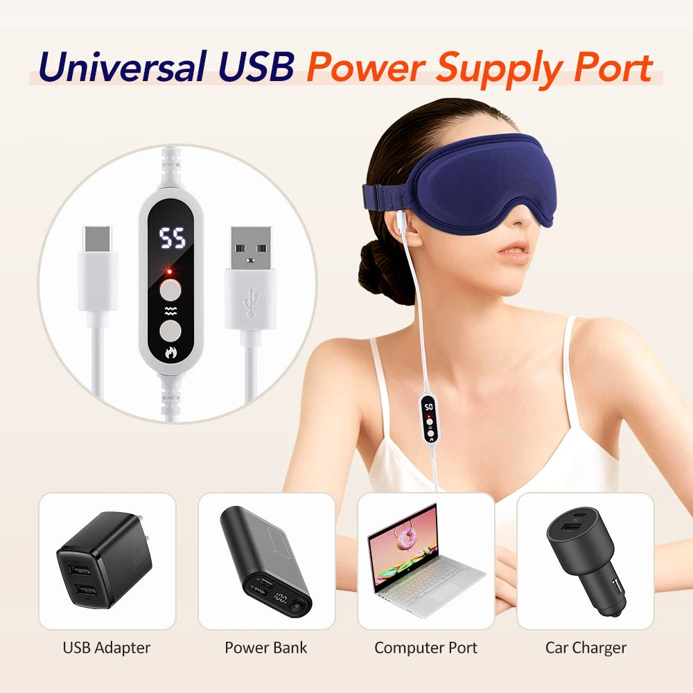 3D Heated Eye Massager for Relief and Sleep - 11