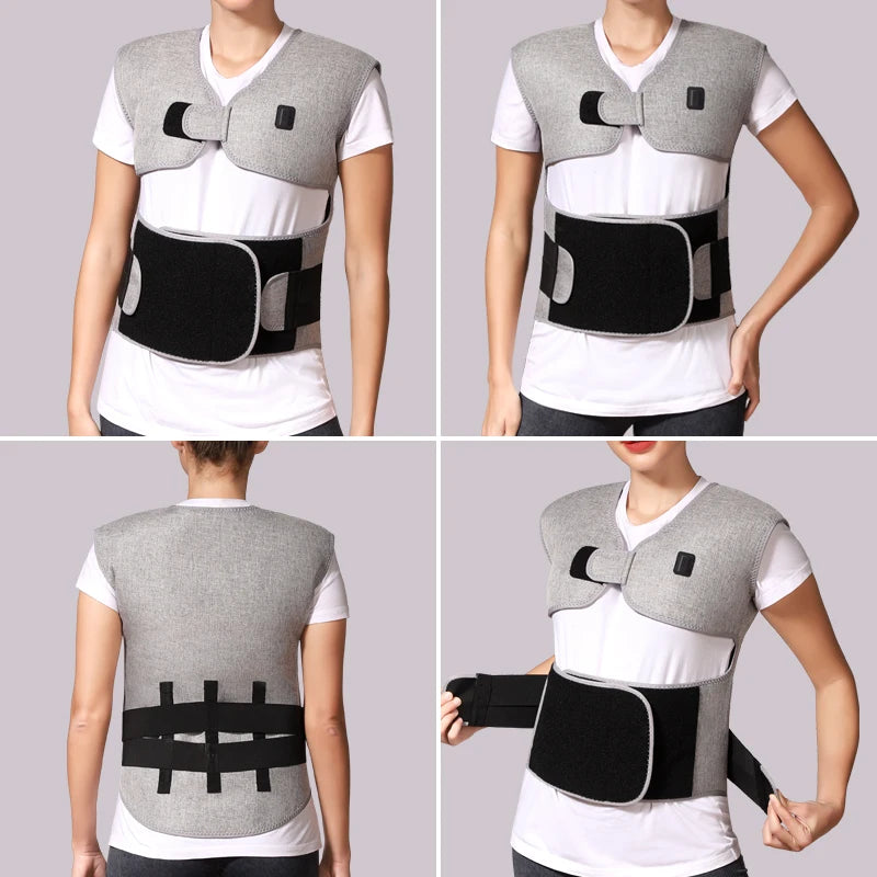 Red Light Heated Body Support Massage Wrap - 15