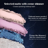 5-Color Mermaid Eyeshadow Palette for Long-Lasting Shimmer