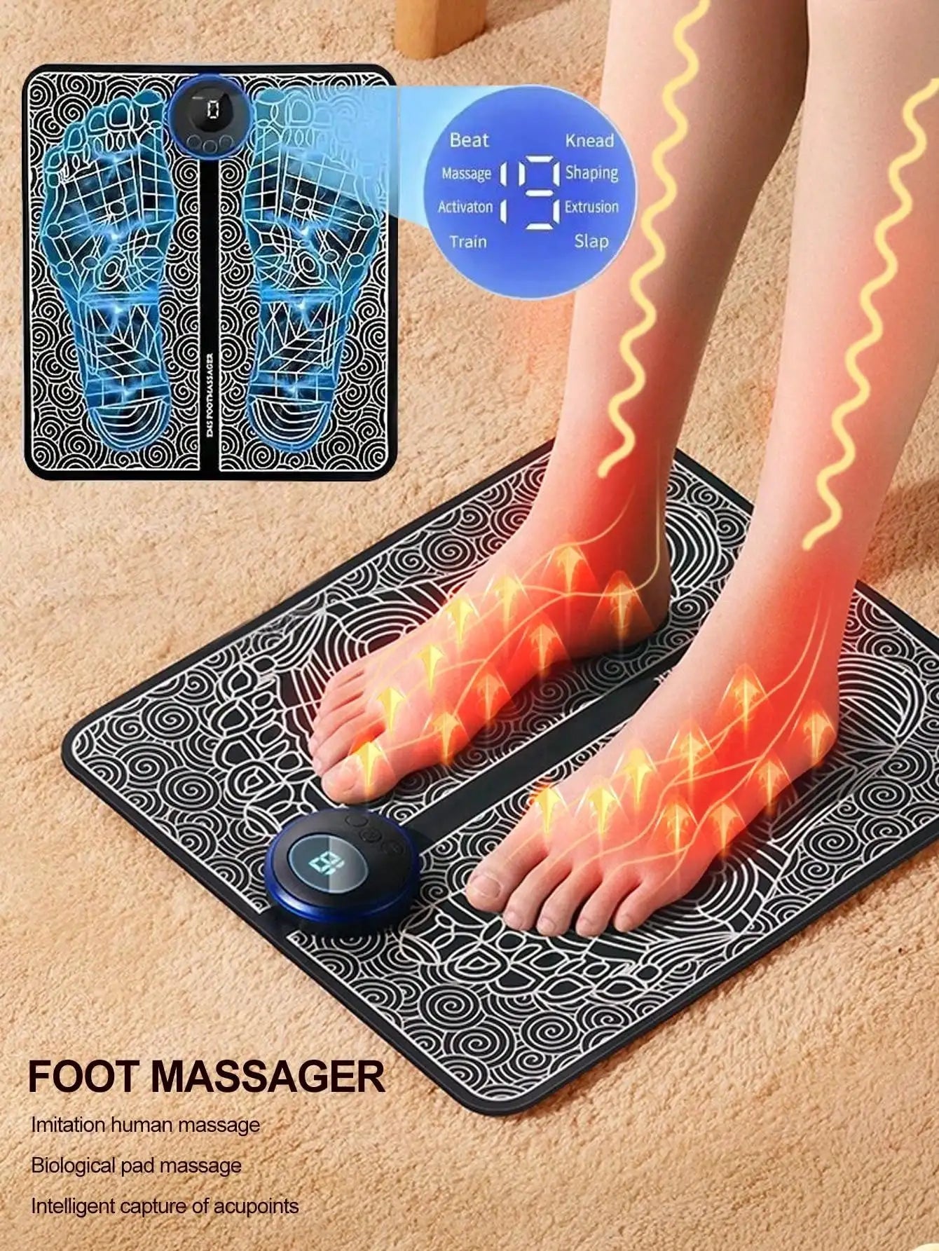 EMS Portable Electric Full Body Muscle Stimulator Massager - 8