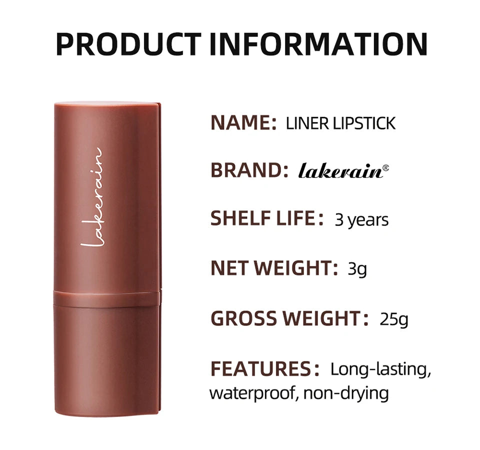 Waterproof Long-Lasting Matte Lip Liner Pencil - 13