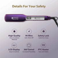 Professional Titanium Hair Straightener with Digital Display