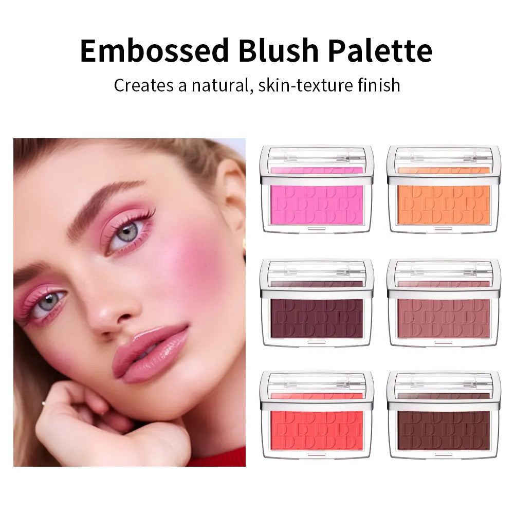 Matte Embossed Blush Palette for Natural Cheek Glow - 1