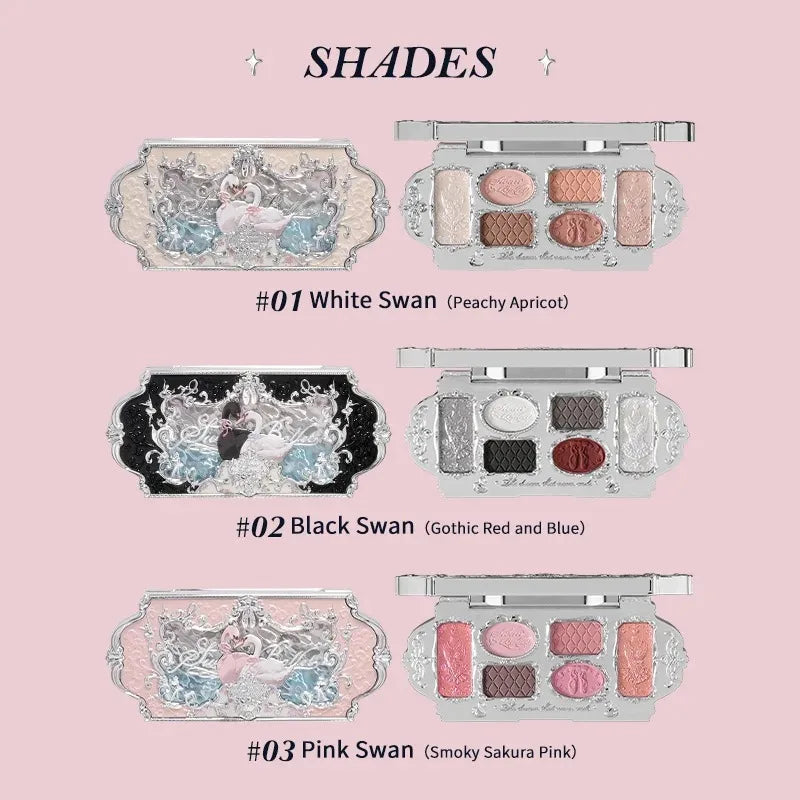 5-Color Mermaid Eyeshadow Palette for Long-Lasting Shimmer - 32