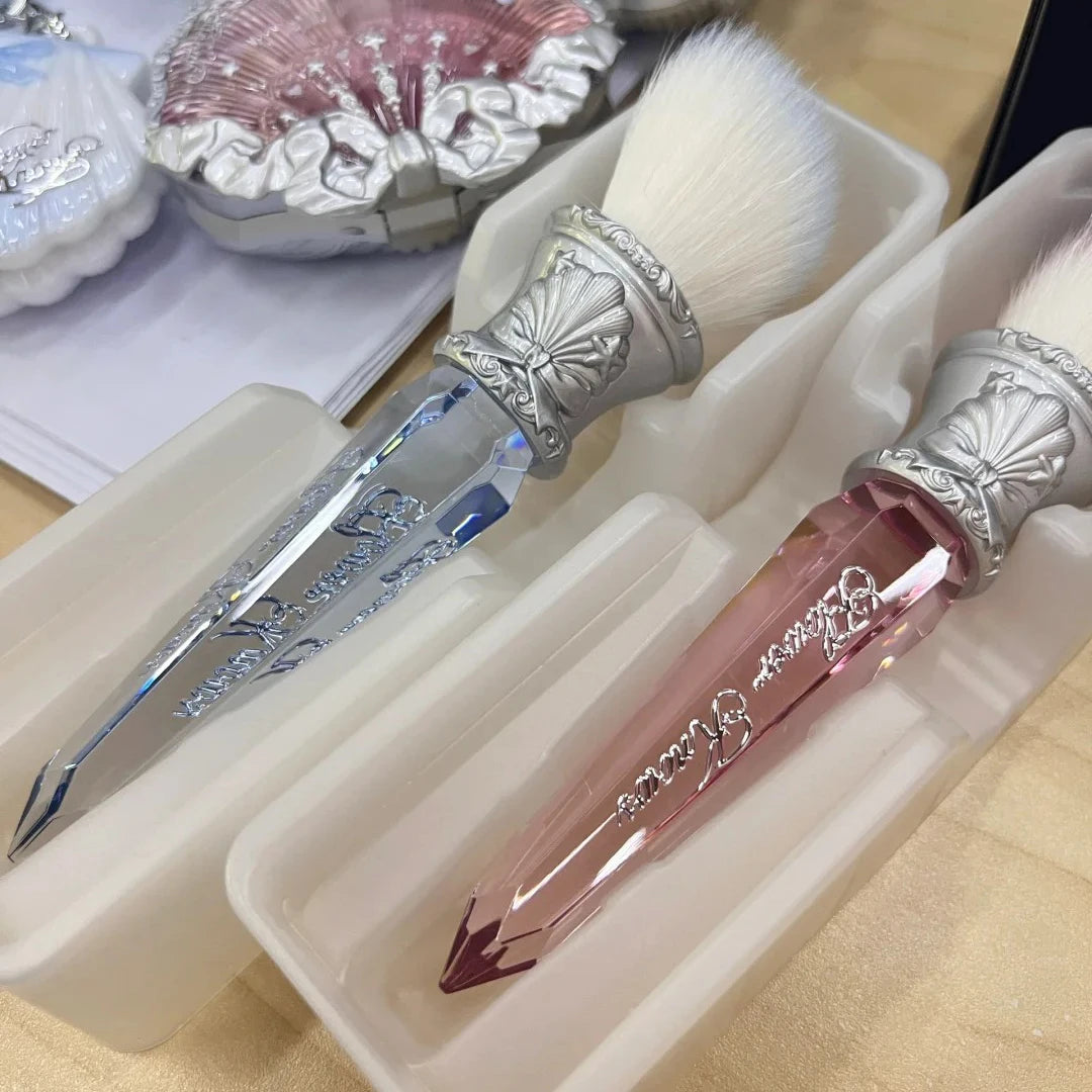 Angled Crystal Makeup Brush for Blush and Contour - 3
