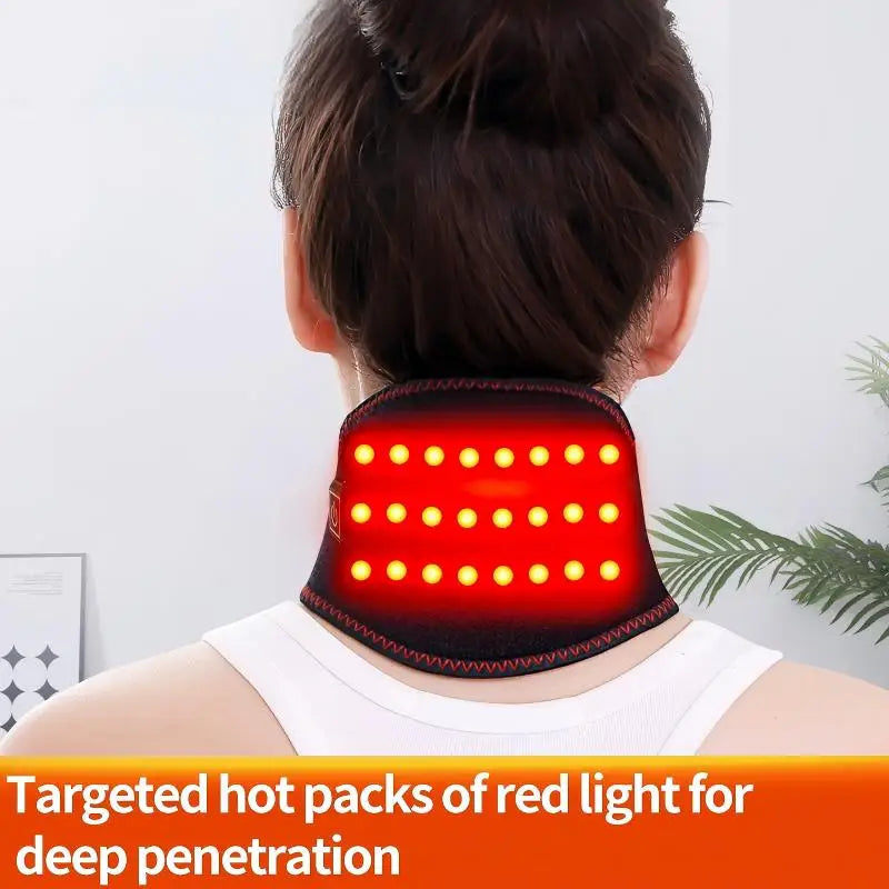 660nm Red Light Heating Neck Brace for Pain Relief - 4