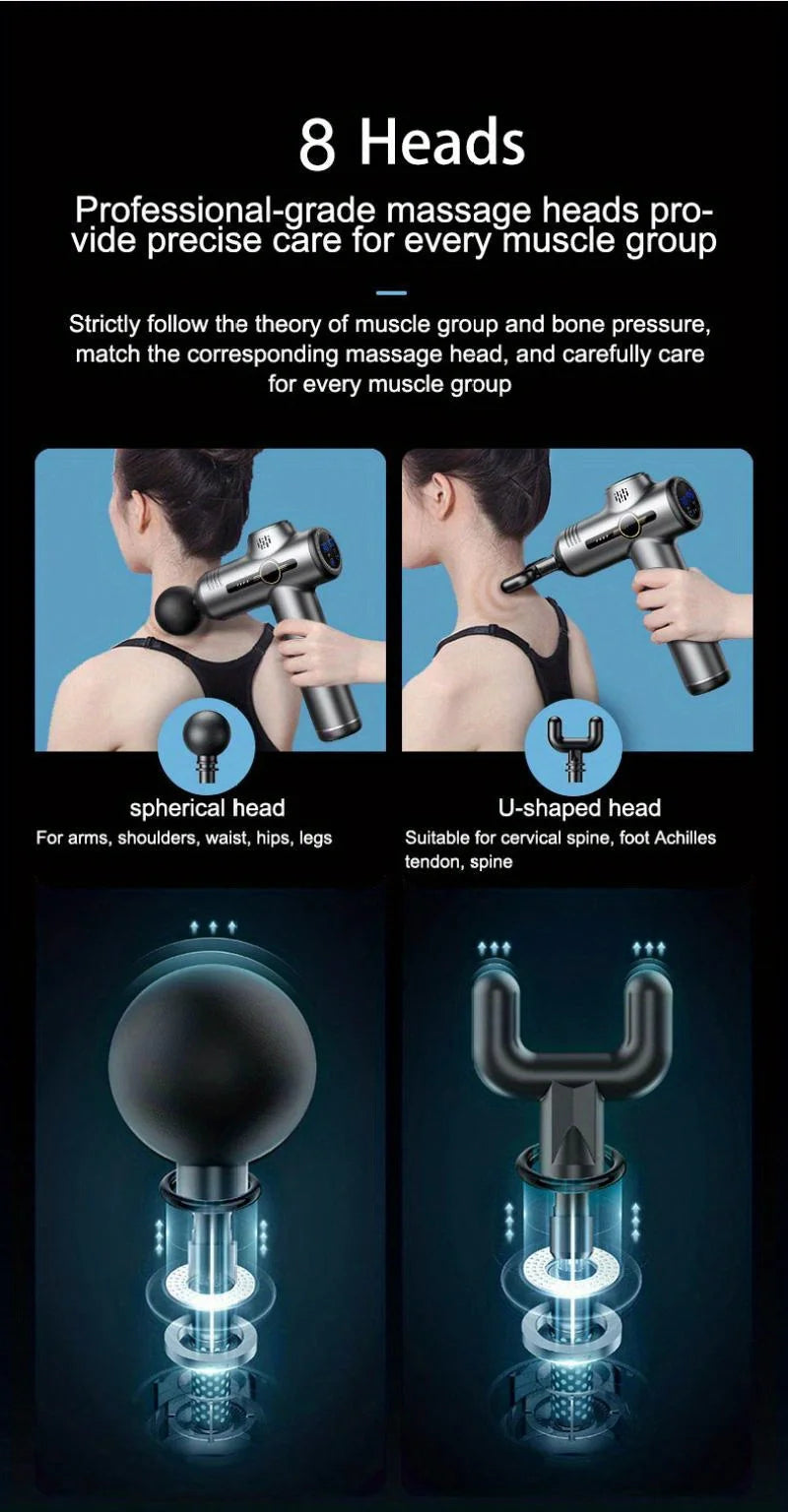 Portable Deep Tissue Percussion Massage Gun - 7