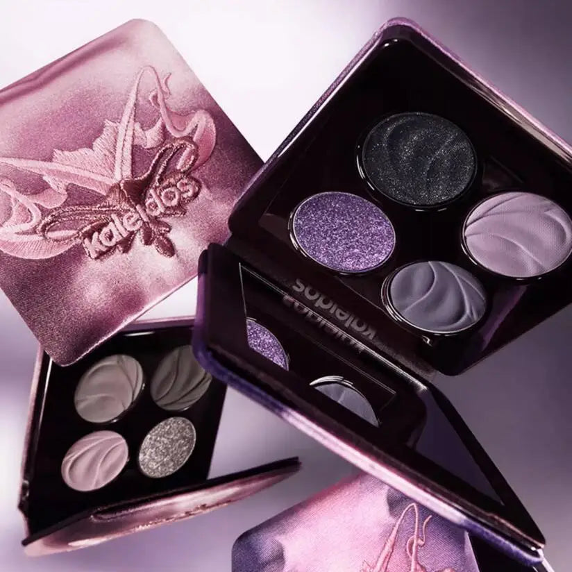 4-Color Shimmer and Glitter Eyeshadow Palette - 2