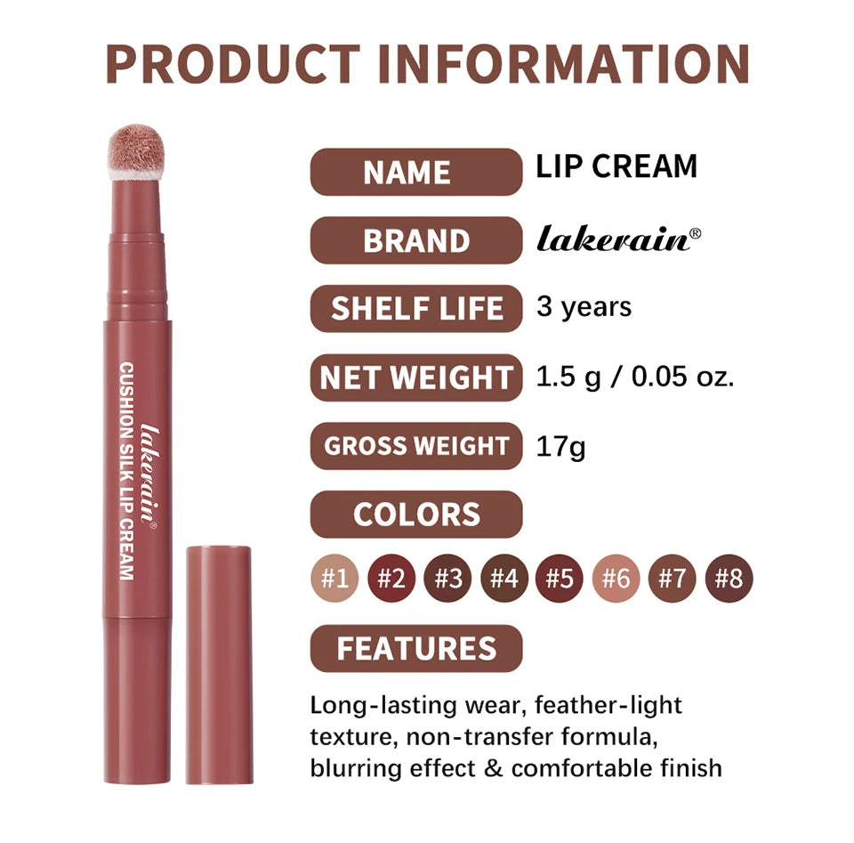 2-in-1 Cushion Lip Stain and Cheek Blush - 19