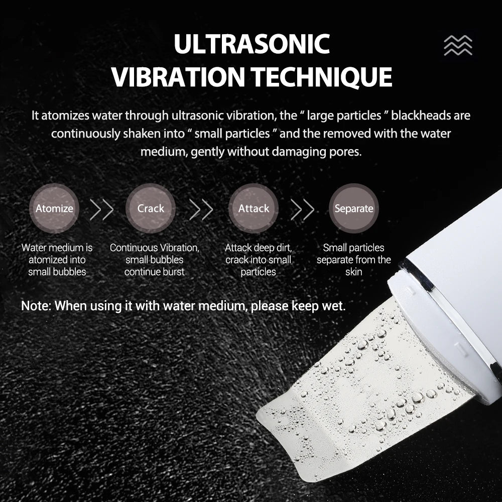 Ultrasonic Facial Skin Scrubber for Deep Pore Cleansing - 6