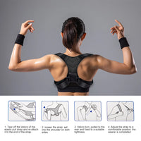 Adjustable Back Posture Corrector for Spine and Shoulder Alignment