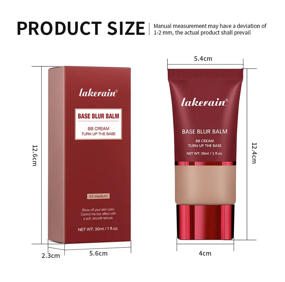 Matte Blur Foundation and Dual-Brush Makeup Set - 15