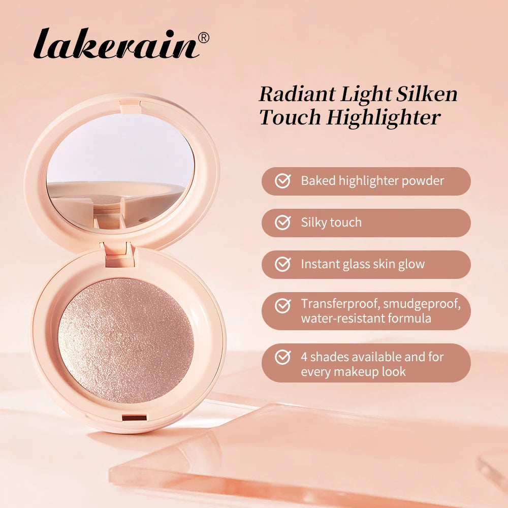Silken Touch Baked Highlighter Powder for Radiant Glow - 3