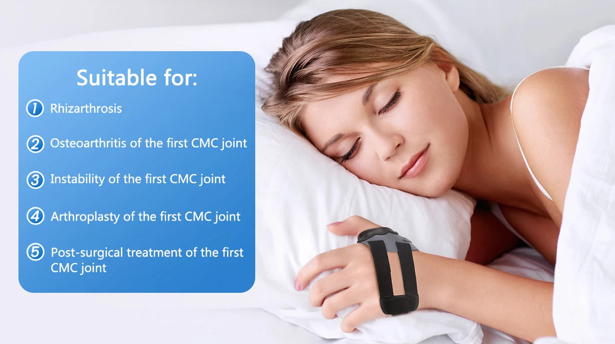Adjustable CMC Thumb Support Brace for Arthritis and Joint Pain - 7