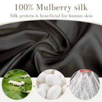 Silk Sleep Mask with Adjustable Strap for Deep Relaxation