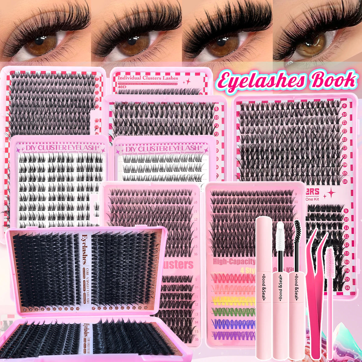 DIY Individual Lash Cluster Extension Kit