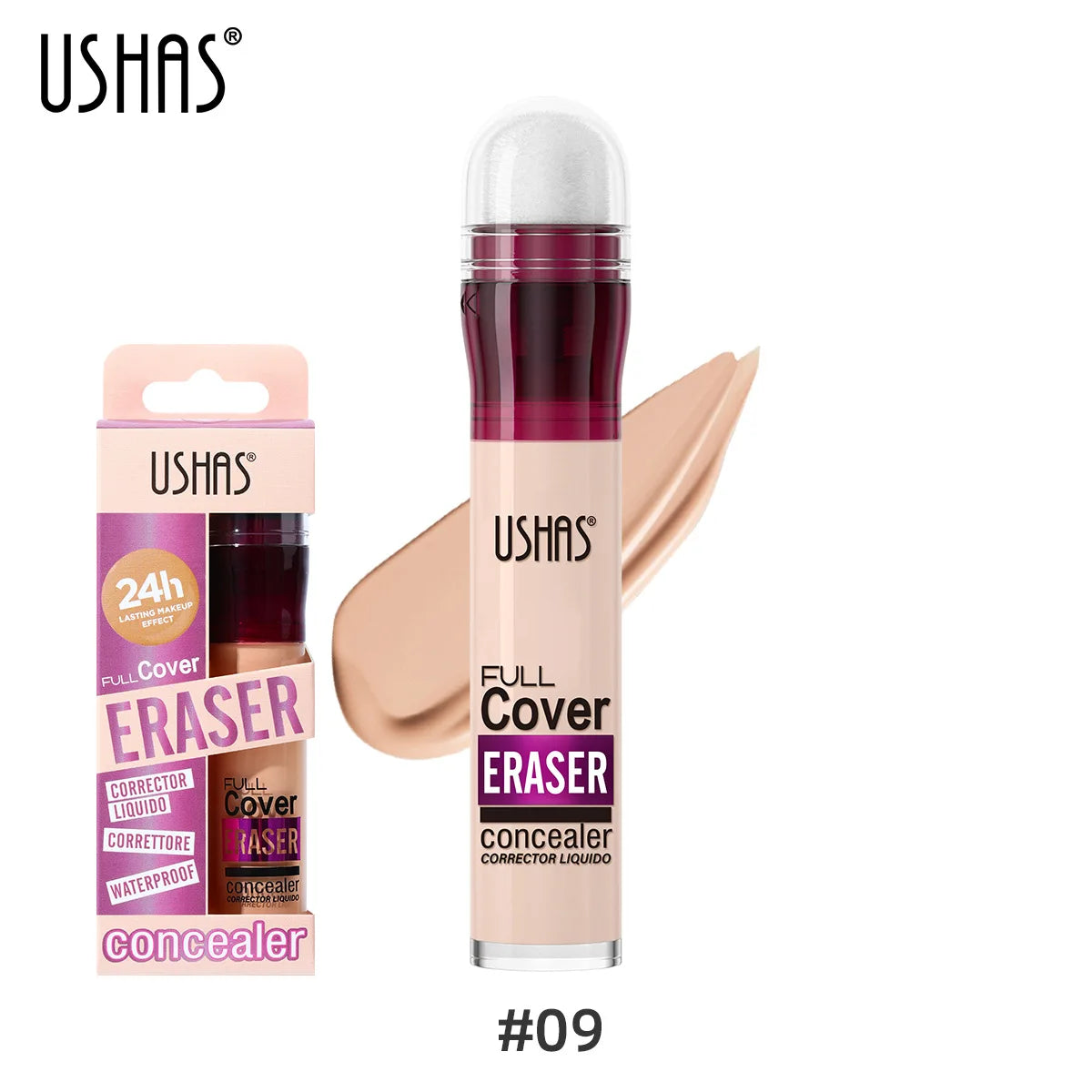 Full Coverage Sponge-Tip Liquid Concealer for Flawless Skin - 20