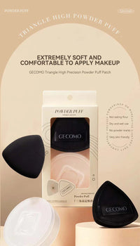 Dual-Sided Triangle Makeup Puff for Flawless Blending