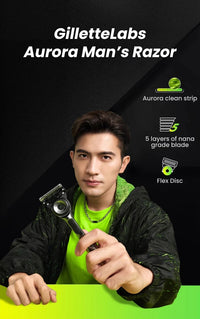 5-Blade Exfoliating Manual Razor for Men