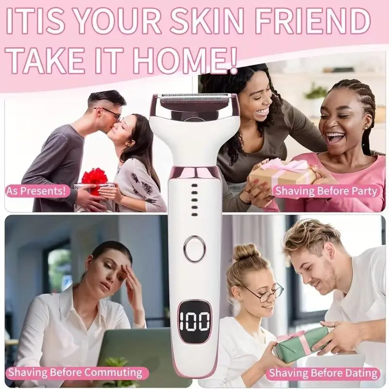 5-in-1 Rechargeable Electric Shaver for Women - 5