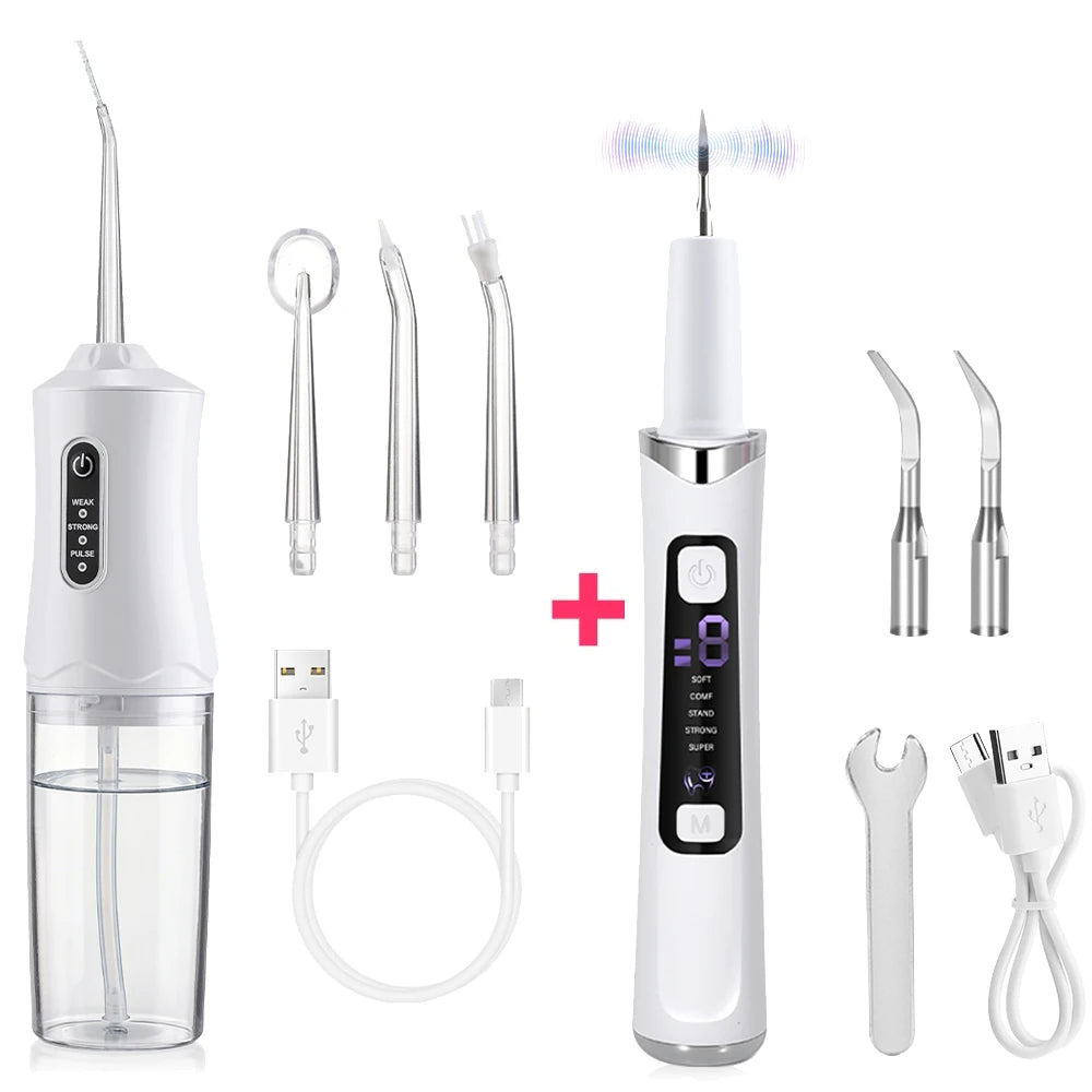 3-in-1 Professional Electric Oral Care and Teeth Whitening Kit - 38