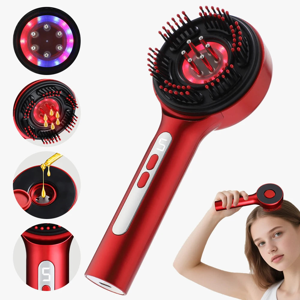 Electric Scalp Massager and Hair Growth Serum Applicator - 1