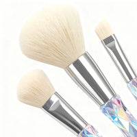 10-Piece Crystal Handle Makeup Brush Set