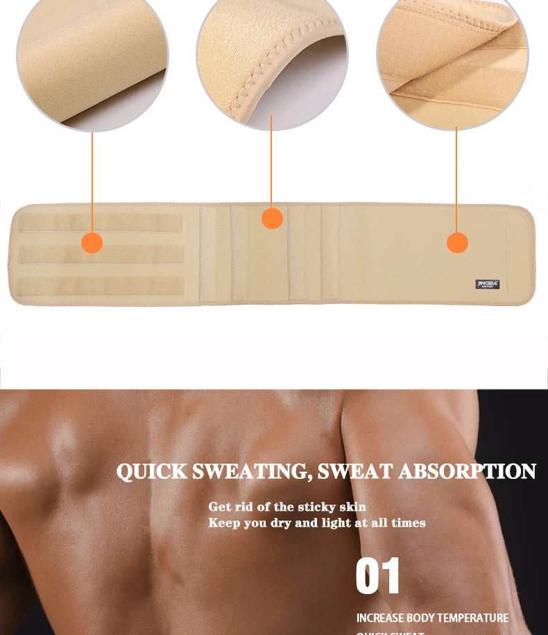 Adjustable Neoprene Waist Trimmer and Lumbar Support Belt - 9