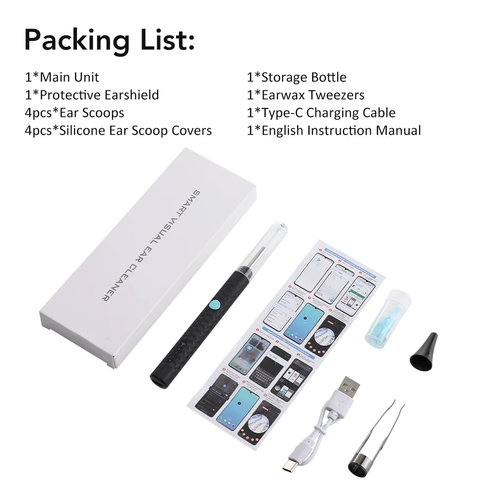 HD Visual Earwax Removal Tool with Camera - 16