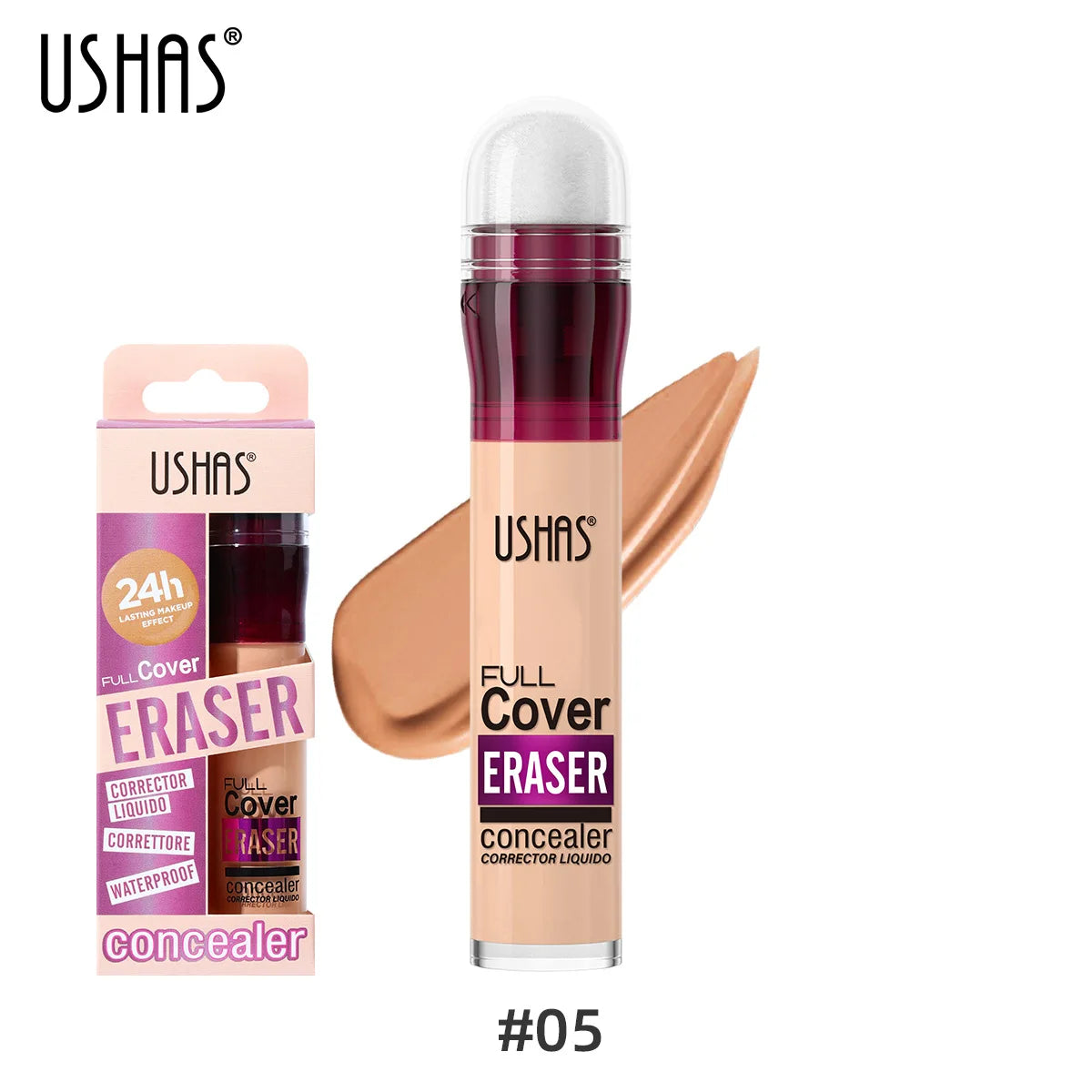 Full Coverage Sponge-Tip Liquid Concealer for Flawless Skin - 14
