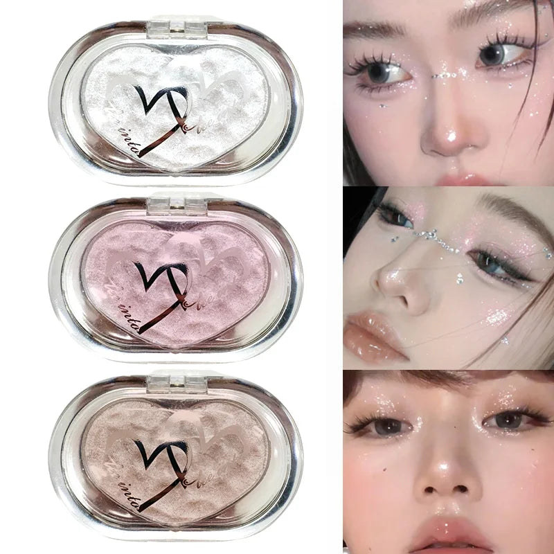 Shimmer Highlighter Powder for Radiant Face Contouring