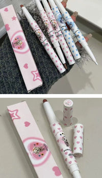 Dual-Ended Precision Lip Liner and Matte Lipstick Pen