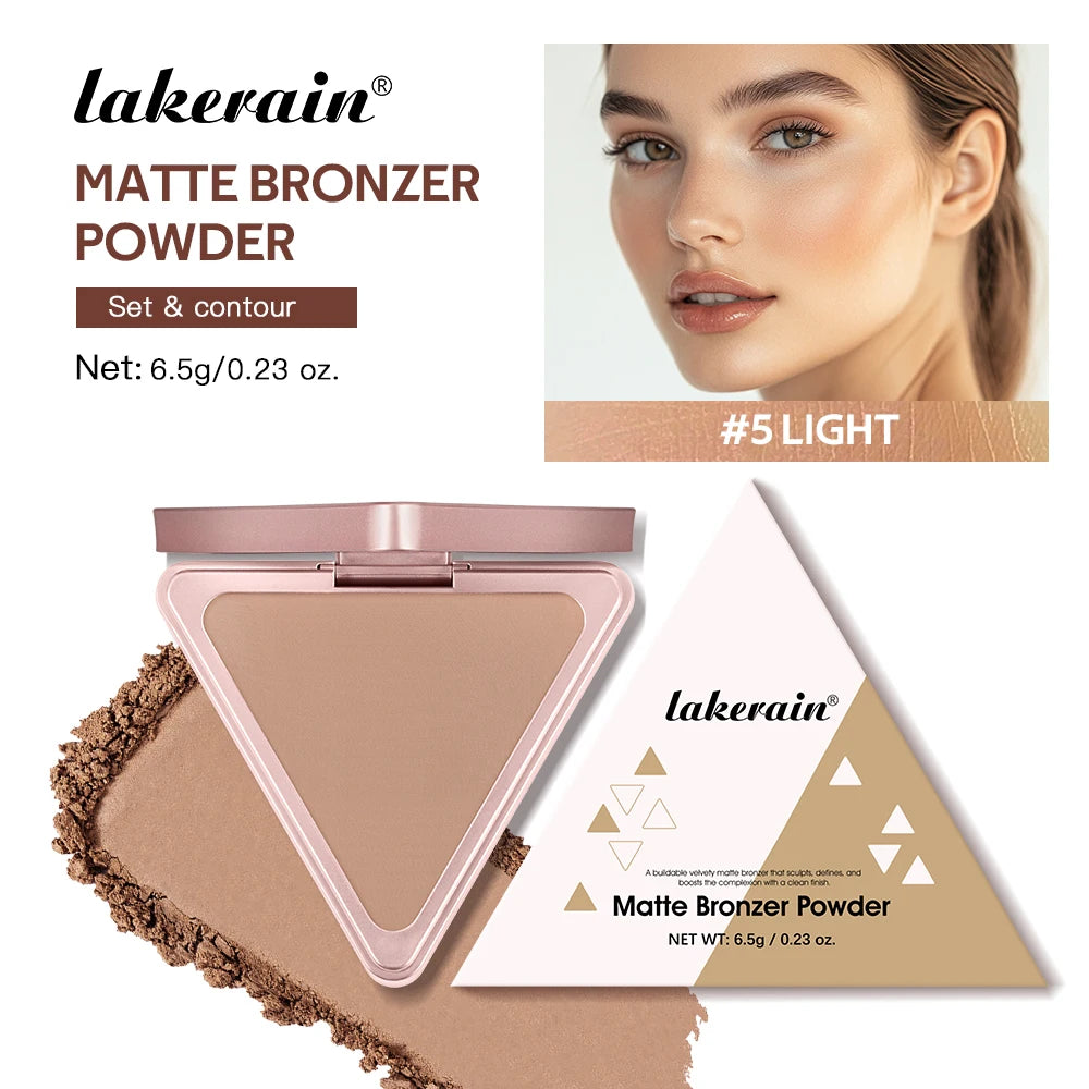 Matte Bronzer Powder for Face Contouring and Shading - 33