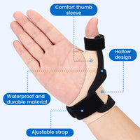 Adjustable Waterproof Silicone Thumb Splint for Pain Relief