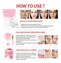 Collagen Hydrating Face Skincare Set for Radiant Skin