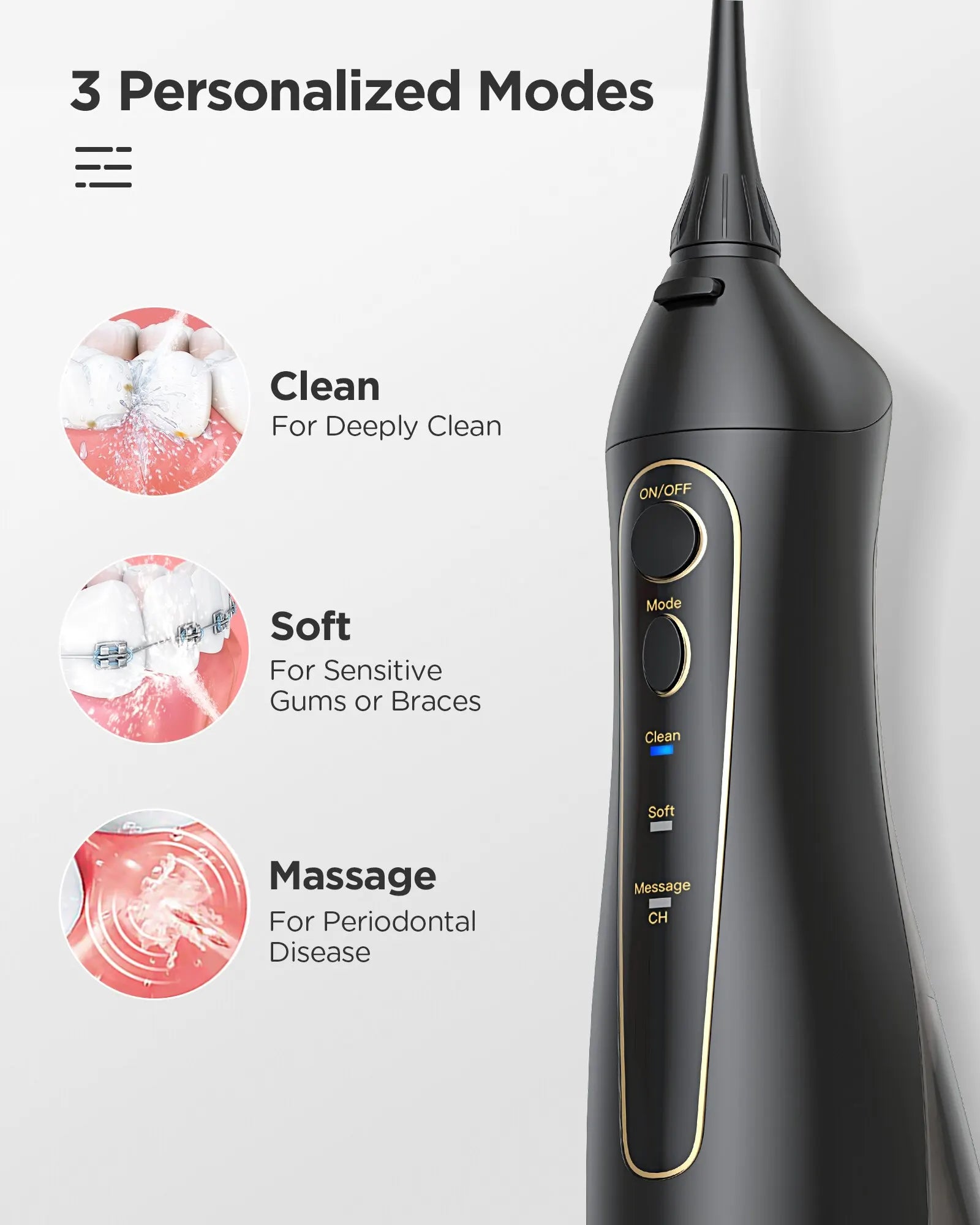 Portable Cordless Water Flosser and Electric Toothbrush Set - 2