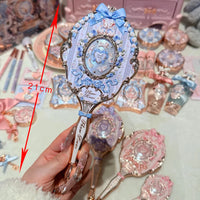 Vintage Aesthetic Handheld Makeup Mirror