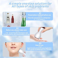 Cryo Facial Ice Roller for Puffy Skin and Pore Reduction